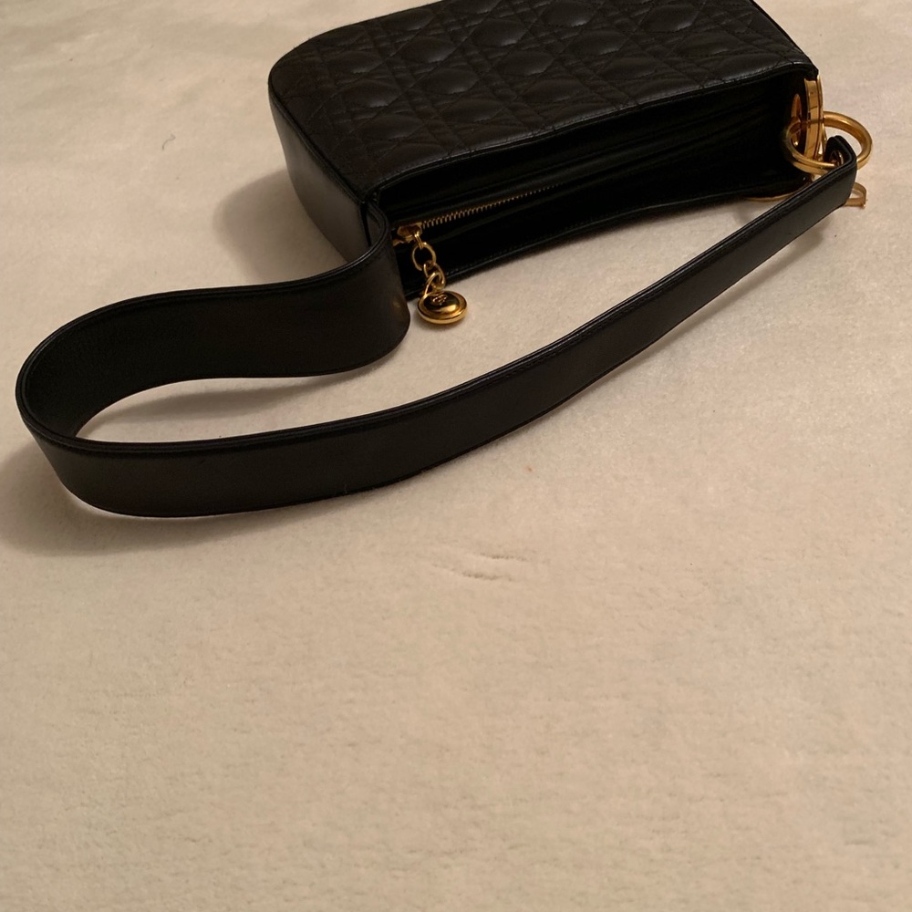 Christian Dior black Quilted vintage handbag - Picture 4 of 8